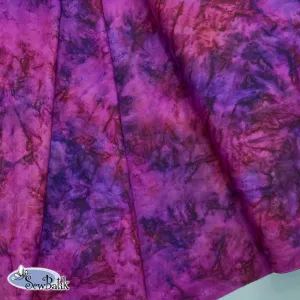 45" Batik Rayon - Hand Dyed - Sangria [ 2 1/3 YARD CUT ONLY ]