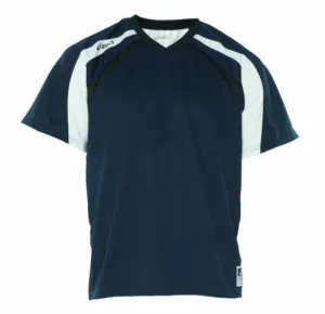 Asics Men's Crosse Short Sleeve Jersey Navy Blue Black Size Large