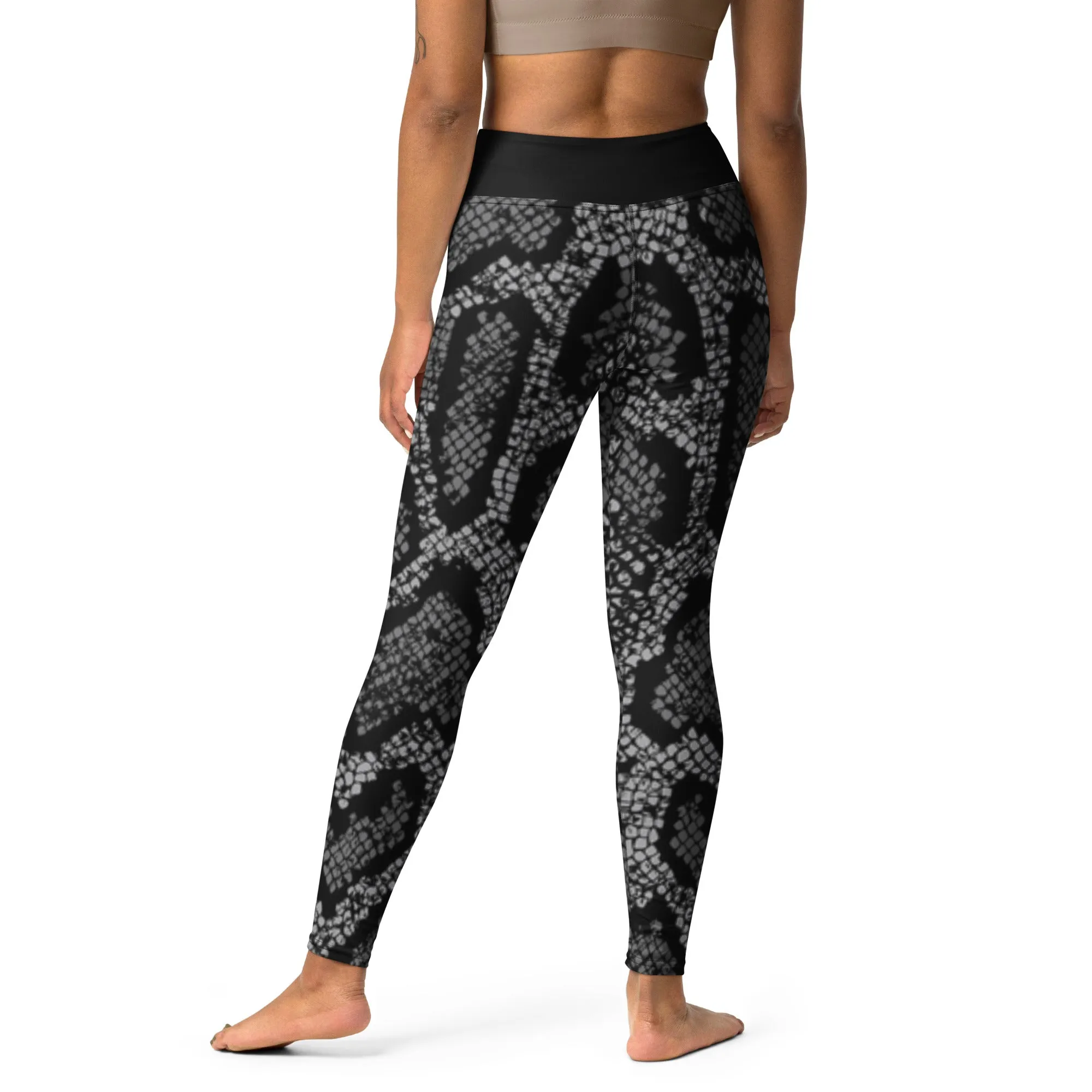 Black Snake Print Legging