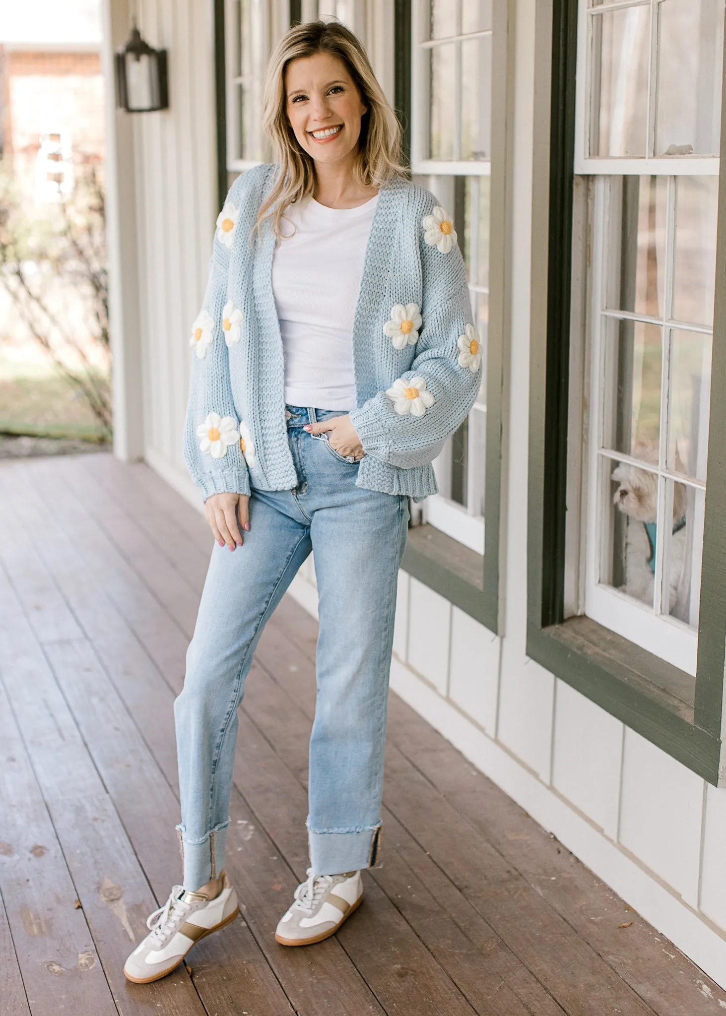 Blue Daisy Cardigan B