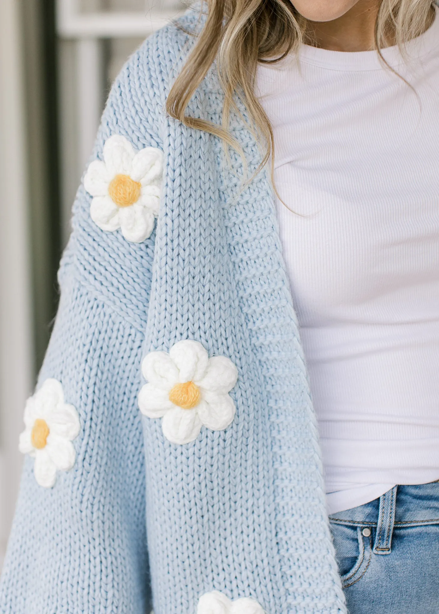 Blue Daisy Cardigan B