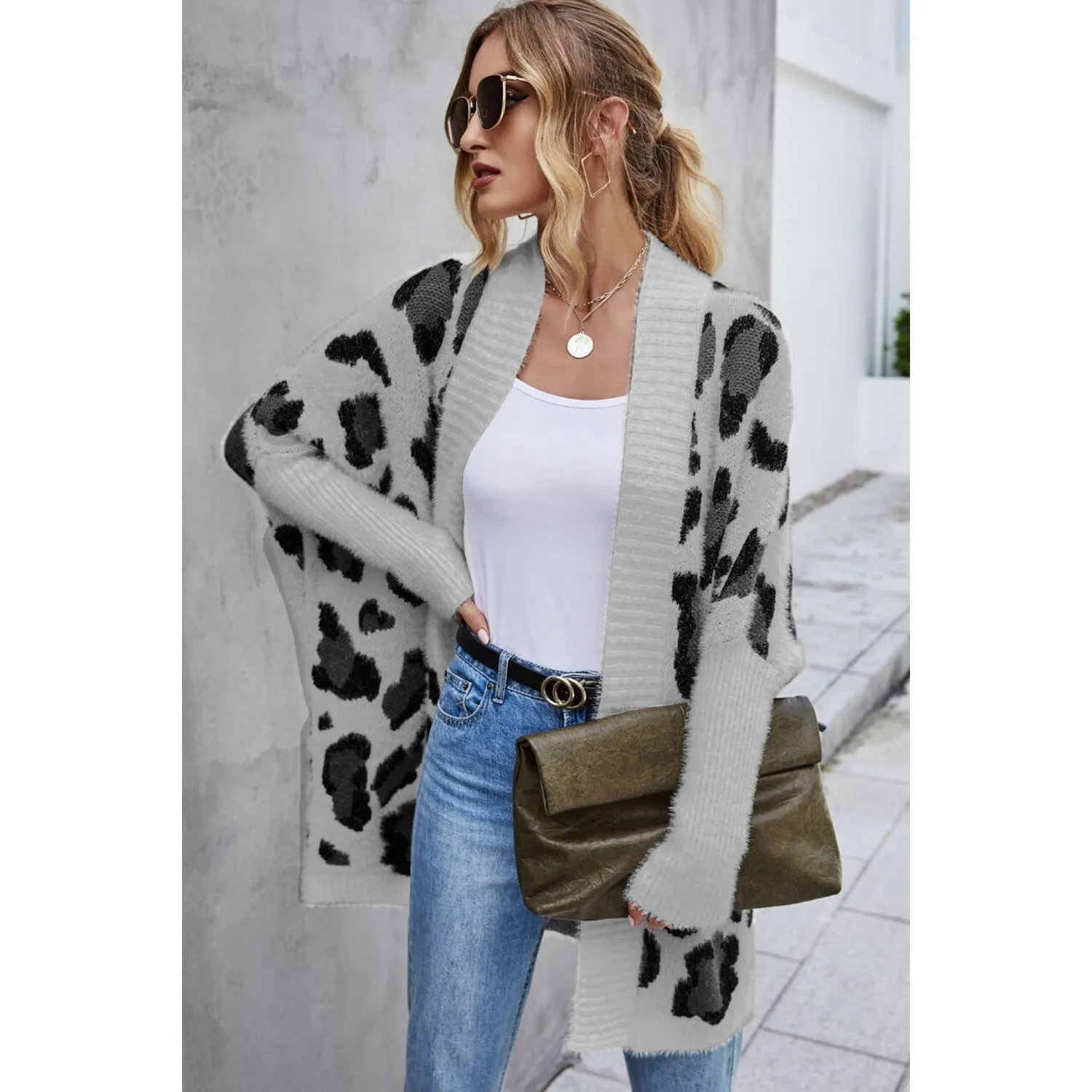 Bohemian Leopard Long Cardigan