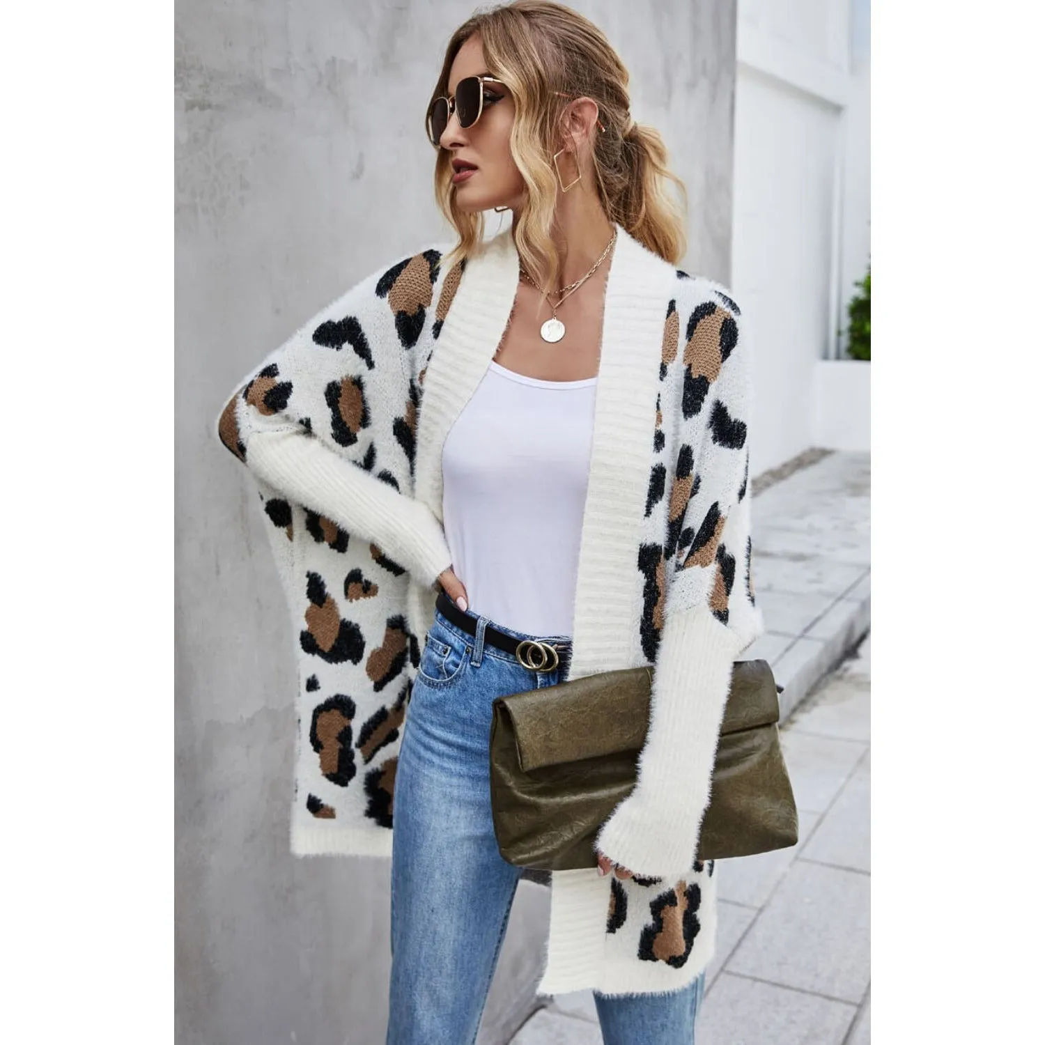 Bohemian Leopard Long Cardigan