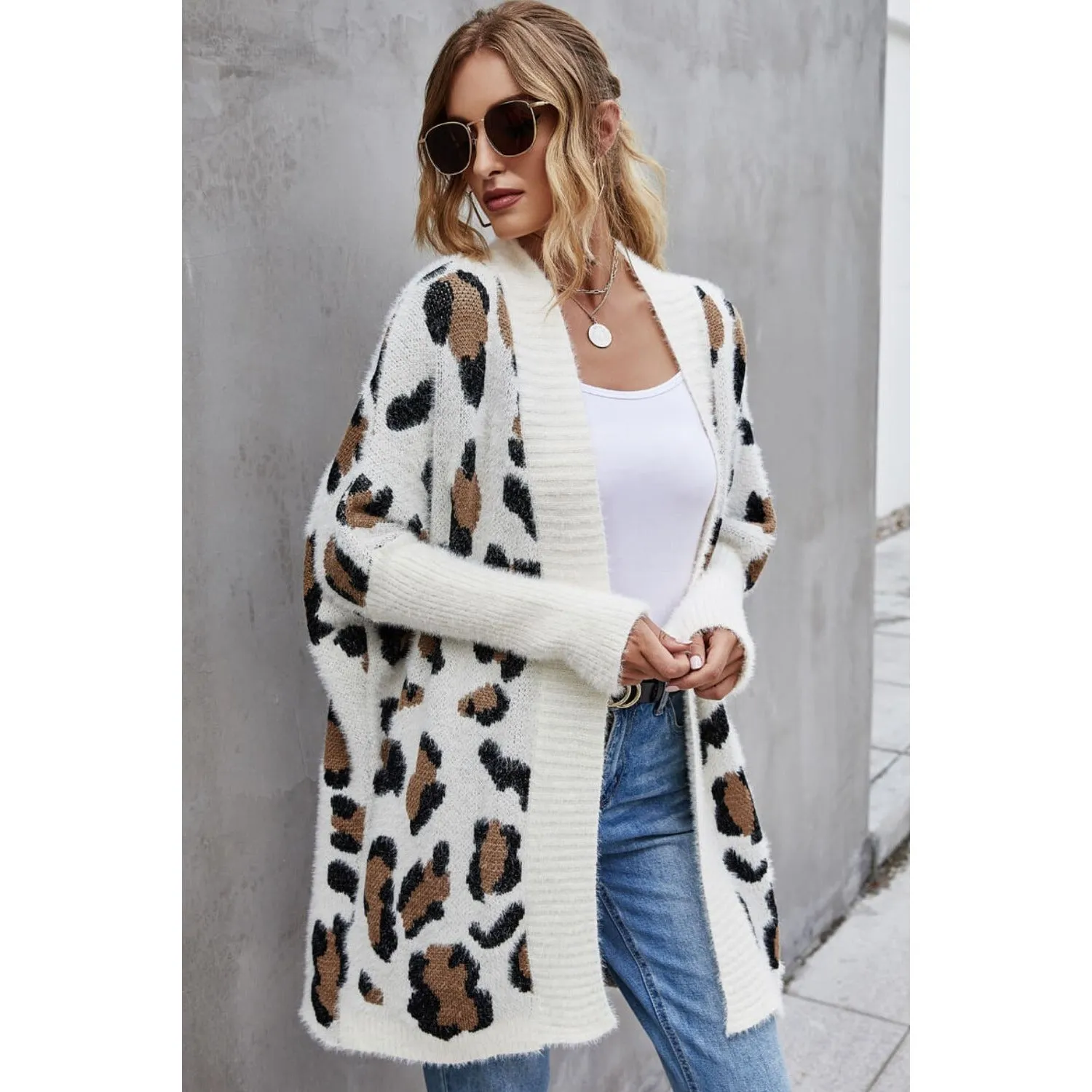 Bohemian Leopard Long Cardigan