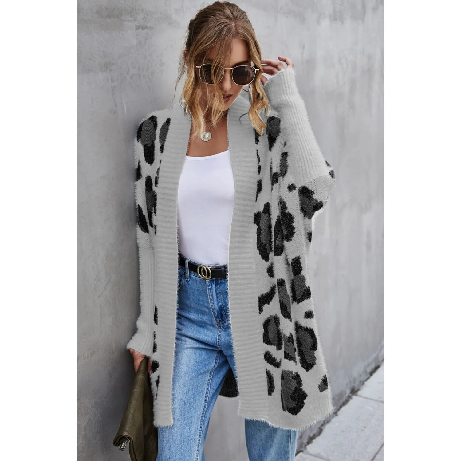 Bohemian Leopard Long Cardigan