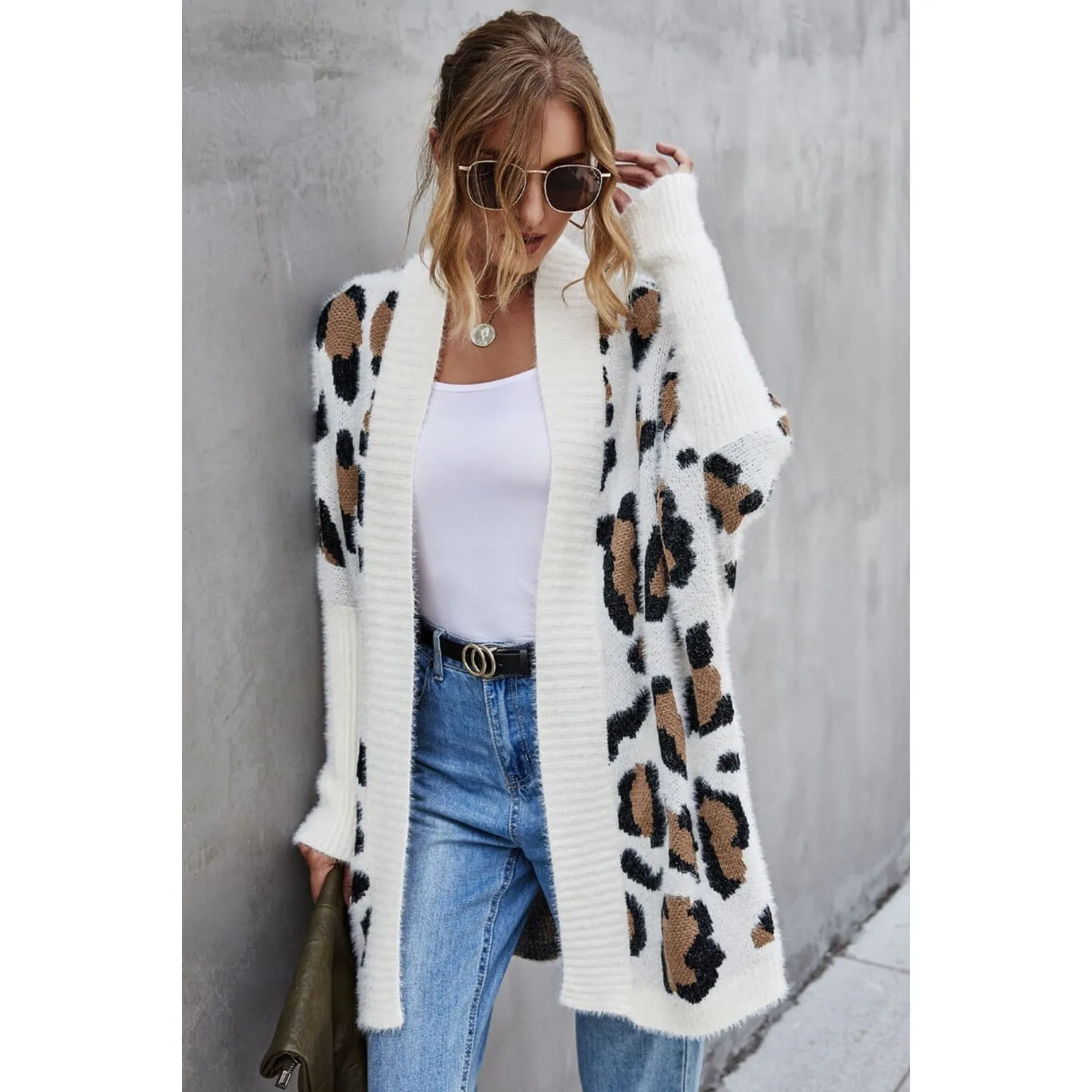 Bohemian Leopard Long Cardigan