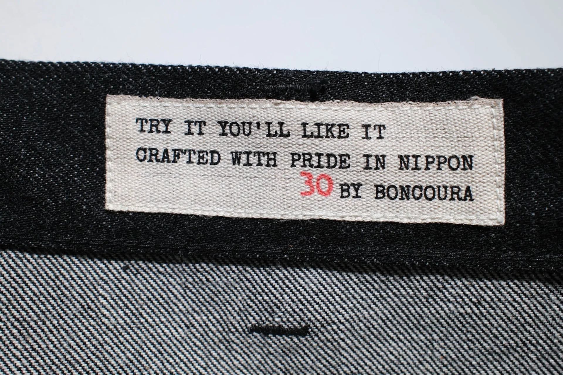 BONCOURA 15oz Selvage Denim Painter Pants (Black)