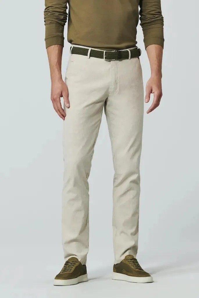 Bonn chinos perfect fit frn Meyer/  ljusbeige linne