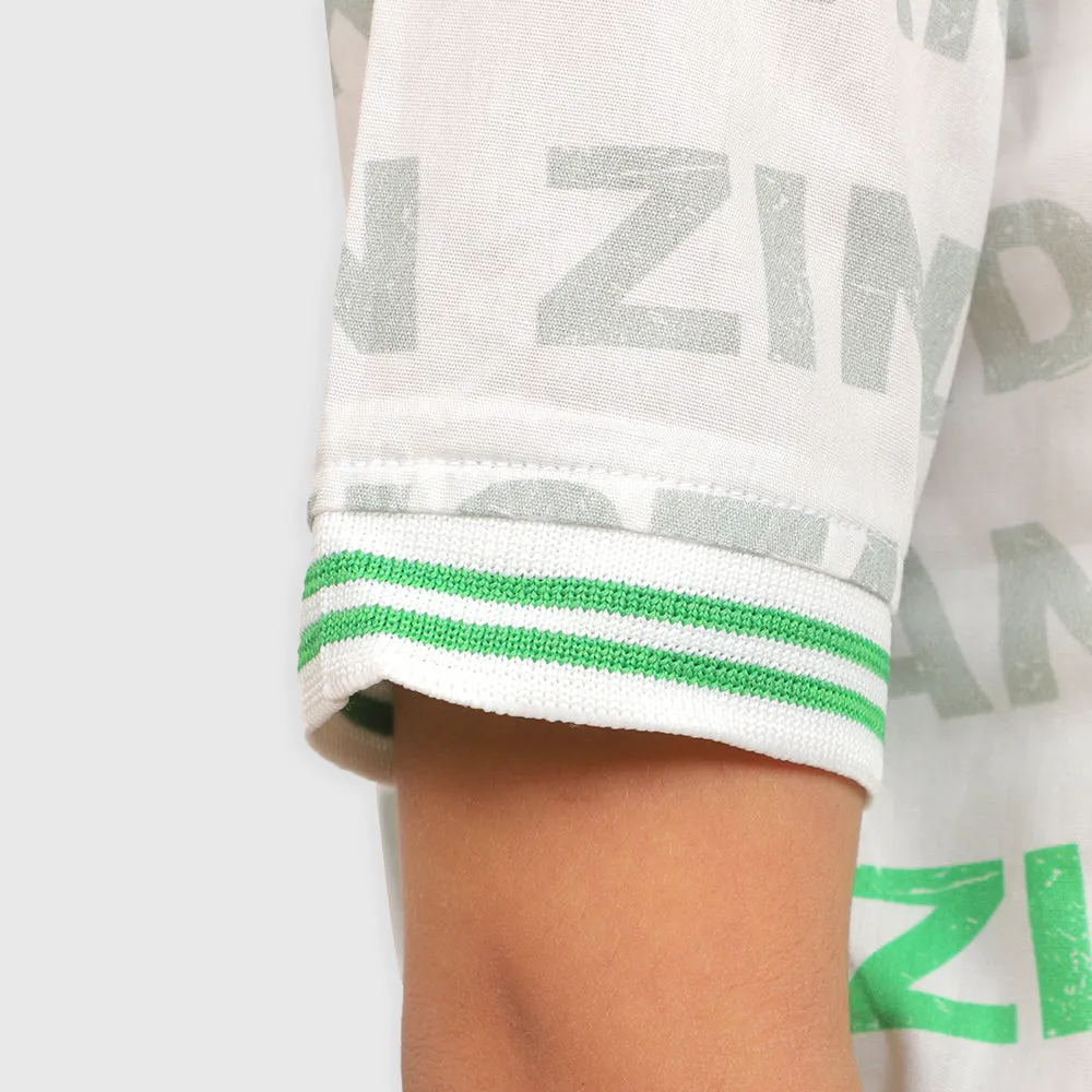 Boys Casual Shirt Zindabad - White