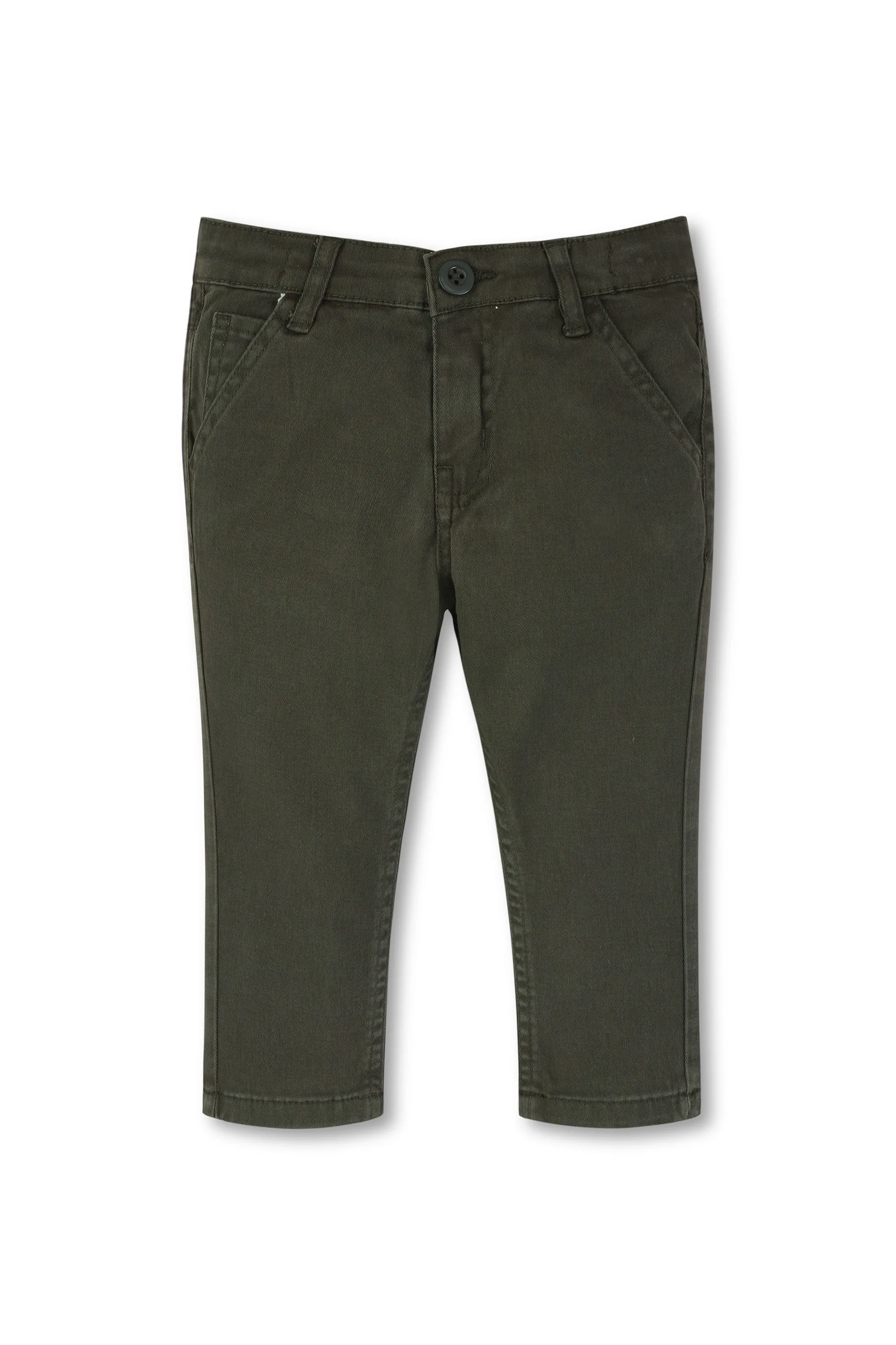 Boys Dark Grey Chino Pants