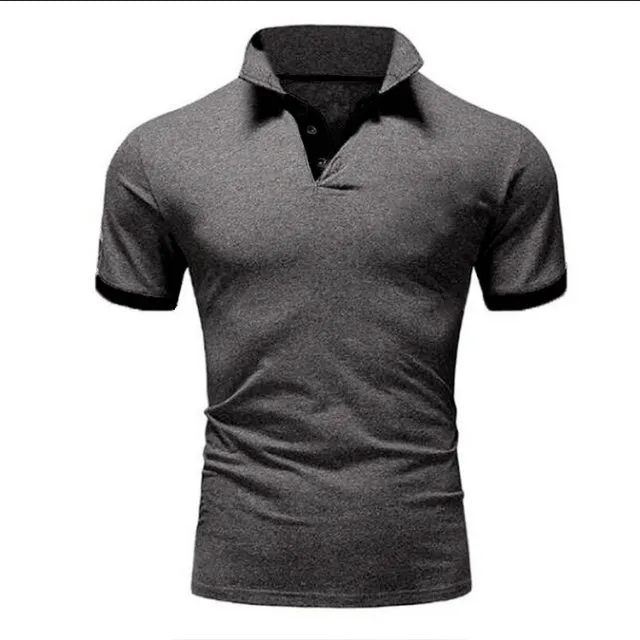 Brand New Men's T-shirt Lapel Casual Short-sleeved