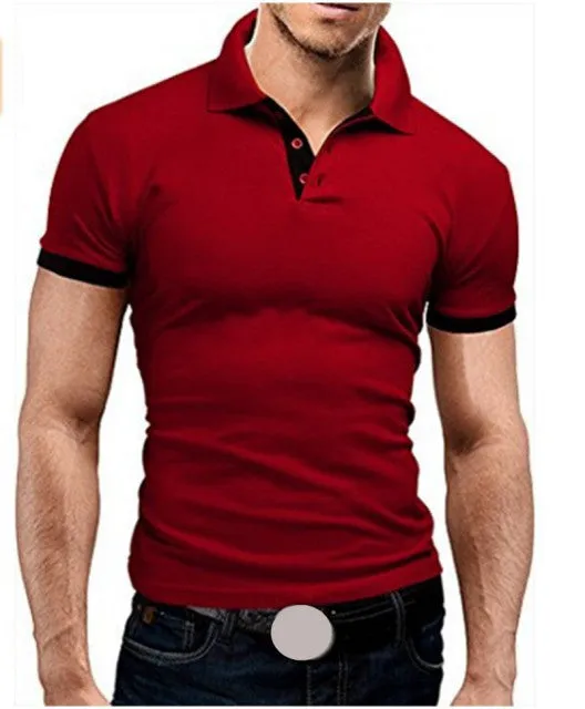 Brand New Men's T-shirt Lapel Casual Short-sleeved