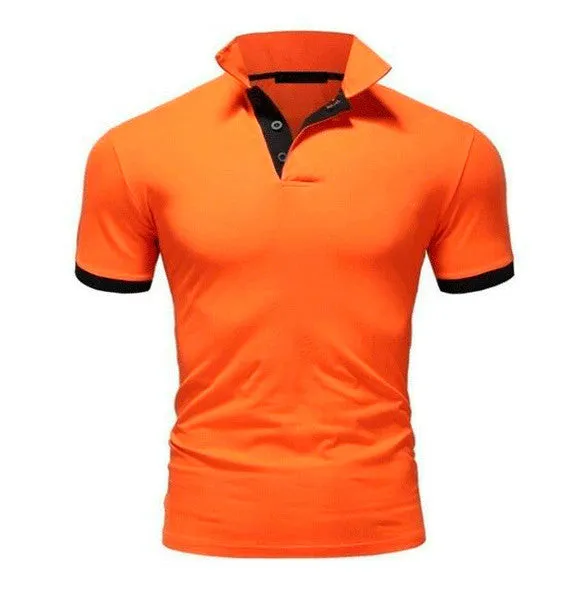 Brand New Men's T-shirt Lapel Casual Short-sleeved