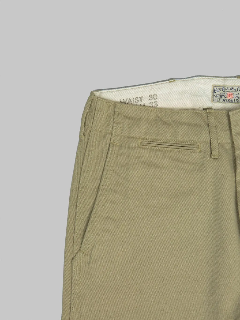 Buzz Rickson's BR40025 Original Spec. Chino Khaki