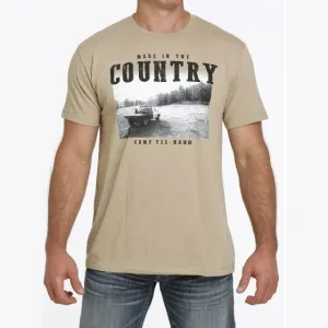 Cinch Men’s T-Shirt Khaki Heather Yeehaw