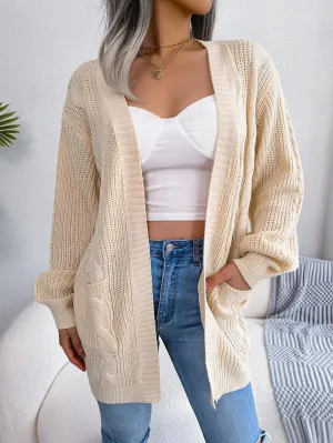 Comfy Fab Cable-Knit Cardigan
