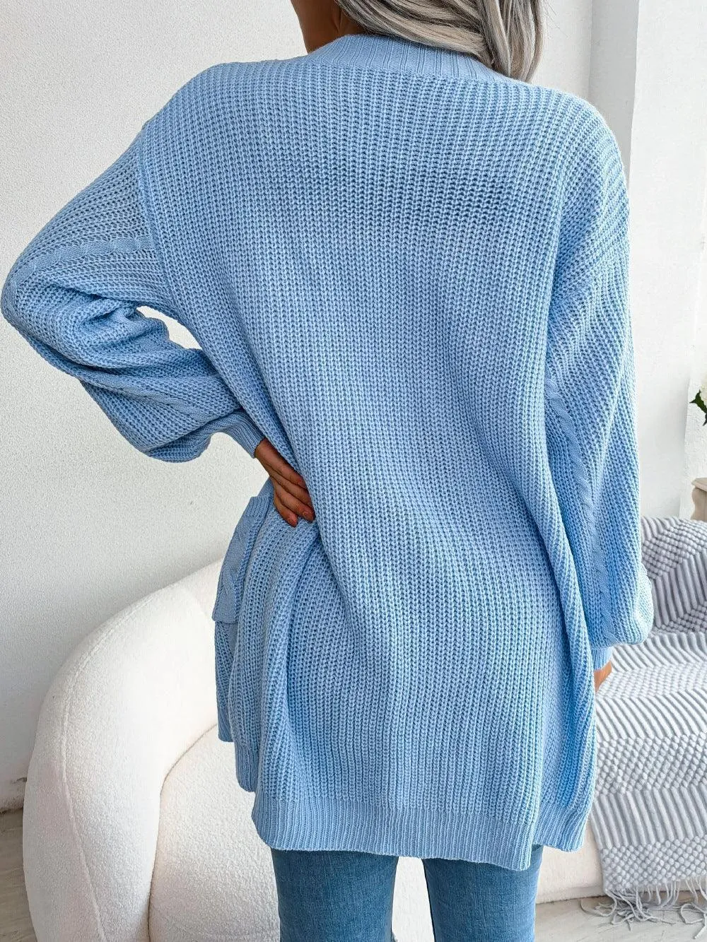 Comfy Fab Cable-Knit Cardigan