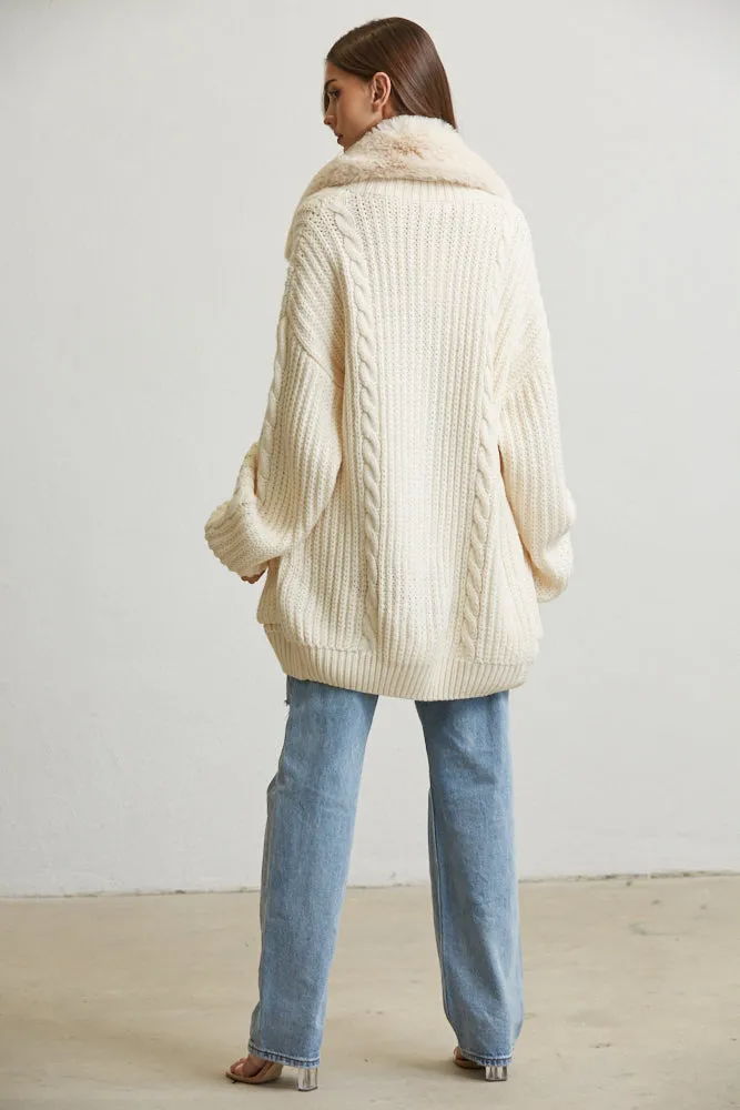 Cozy Button Up Knit Cardigan for Women