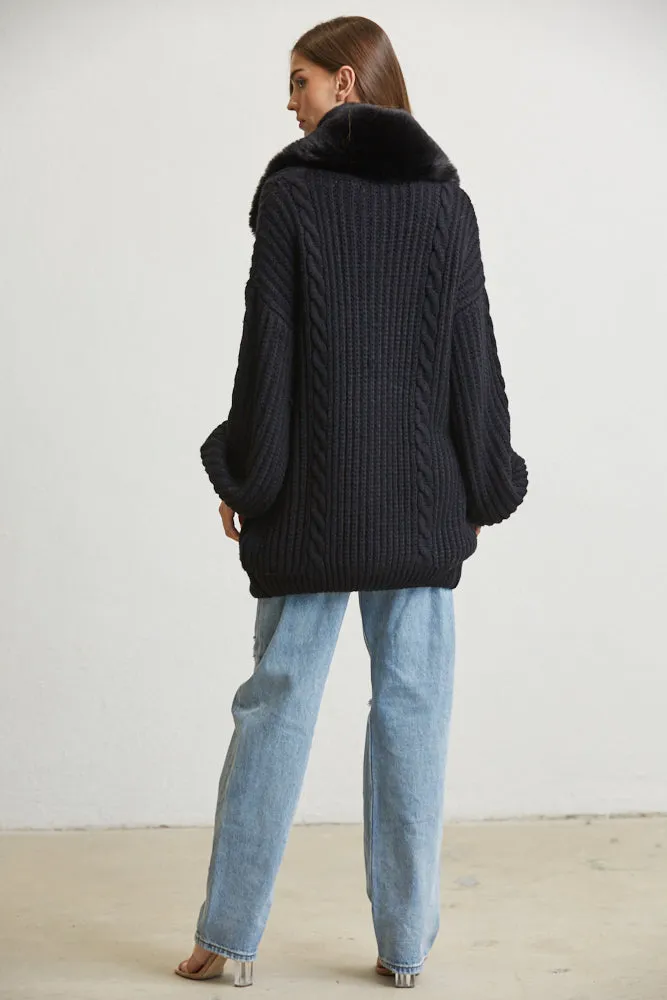 Cozy Button Up Knit Cardigan for Women