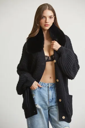 Cozy Button Up Knit Cardigan for Women