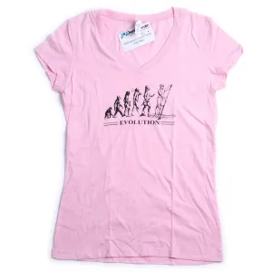 Evolution V-Neck T-Shirt - Pink