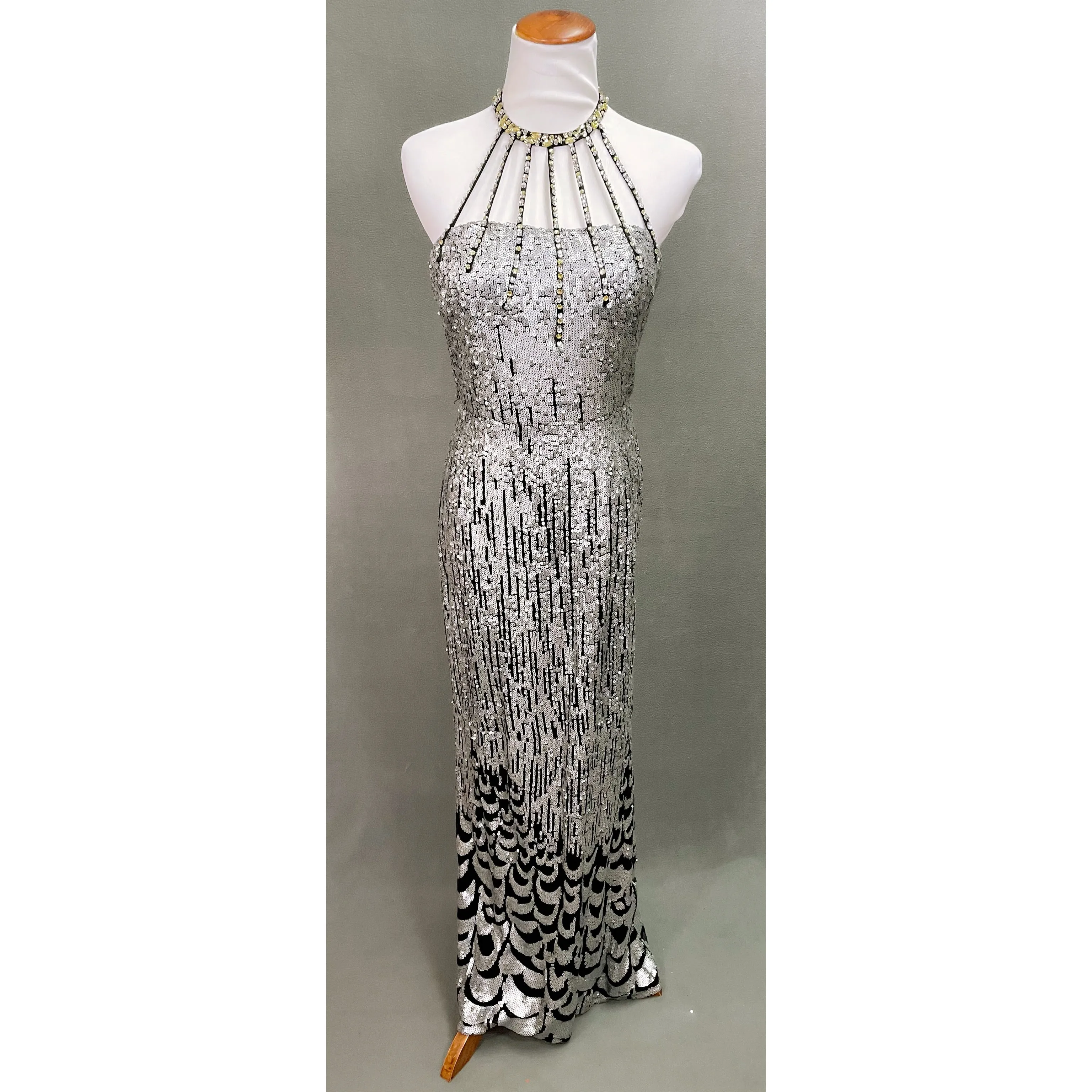 Faviana black & silver dress, size 6