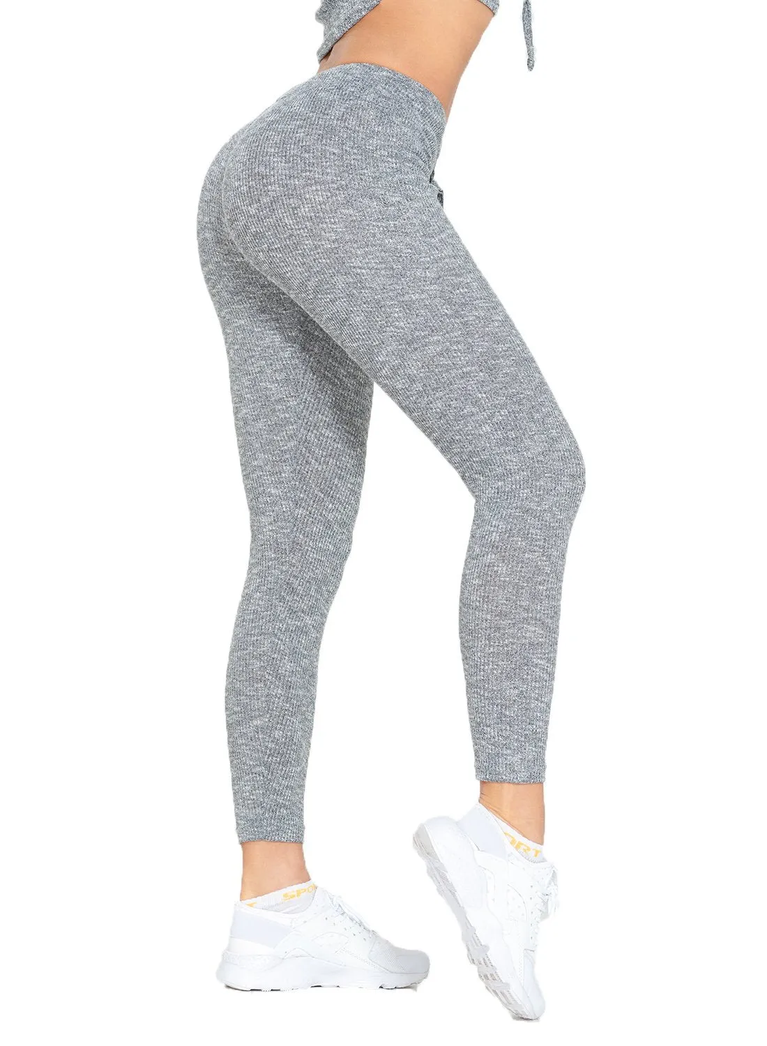 Fittoo Knitted Comfortable Elastic Waistband Leggings