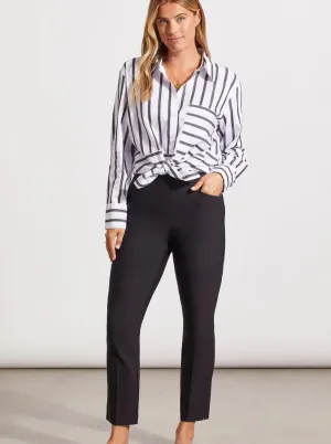 Flatten It Pull On Ankle Pant W Slits [Black-1763O-7165]