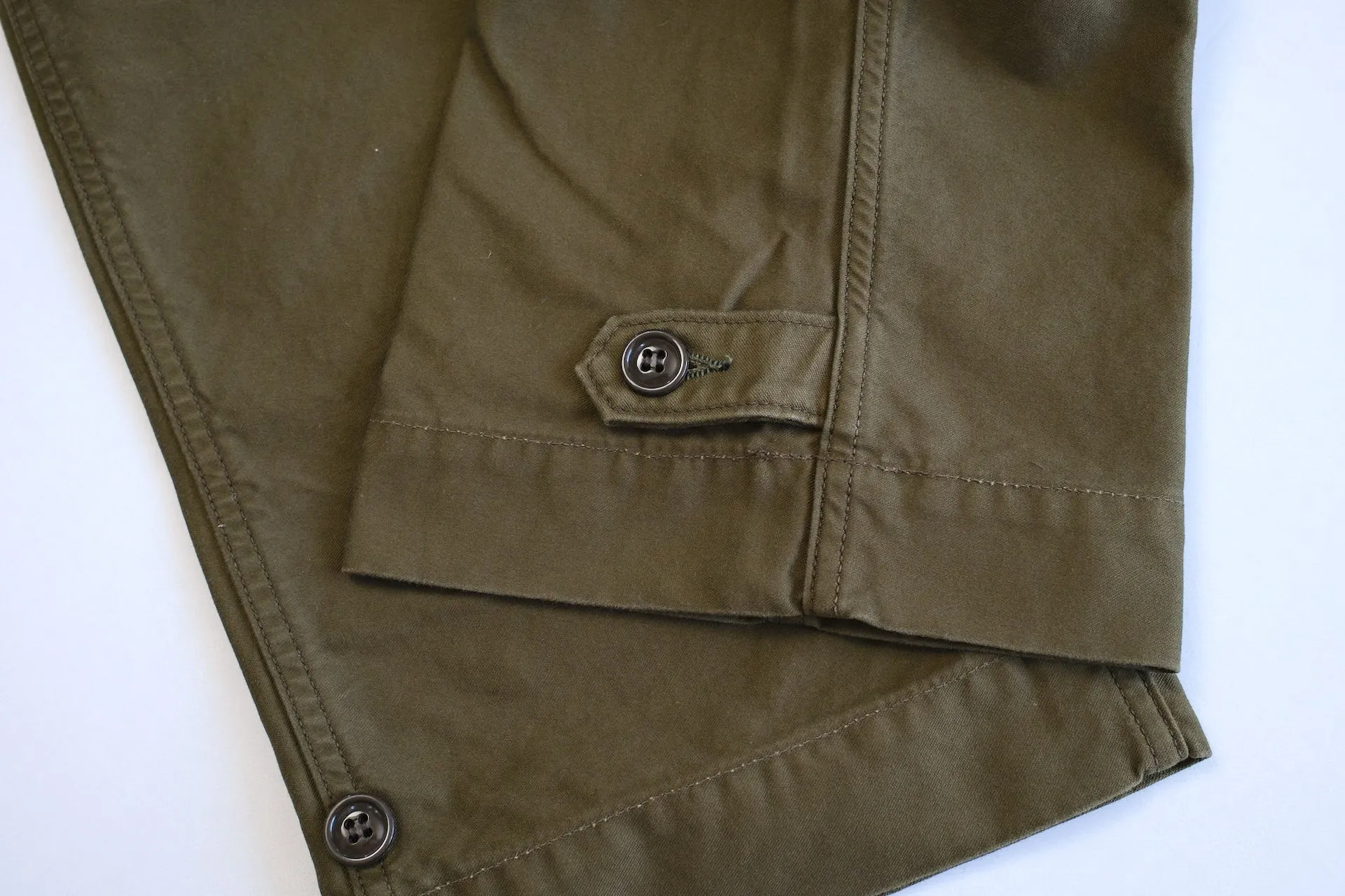 Freewheelers "M-1943" Military Back Satin Trousers (Olive)
