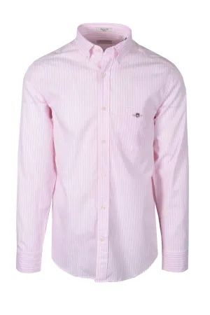 Gant Reg Poplin Stripe Shirt Light Pink