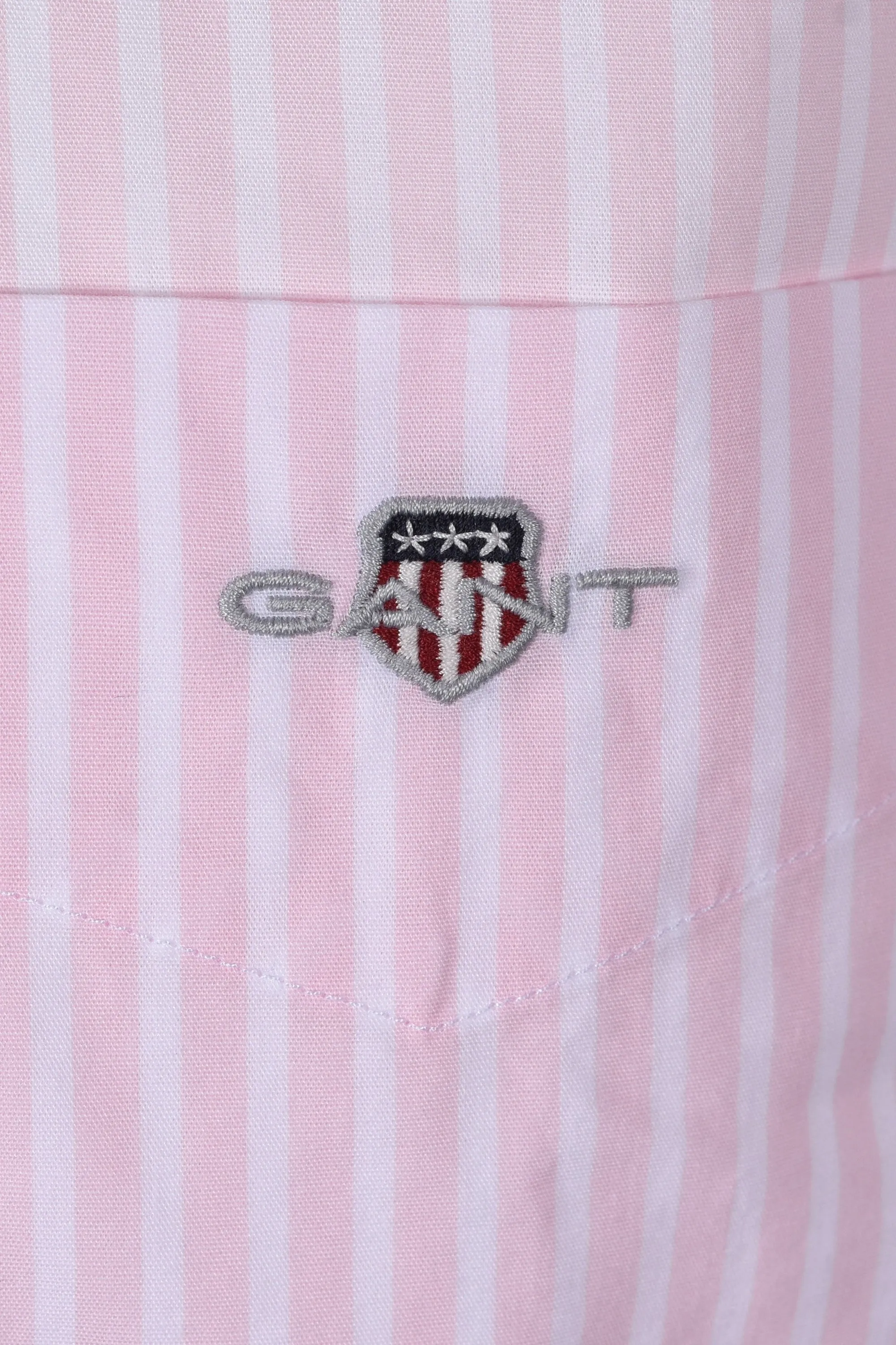Gant Reg Poplin Stripe Shirt Light Pink