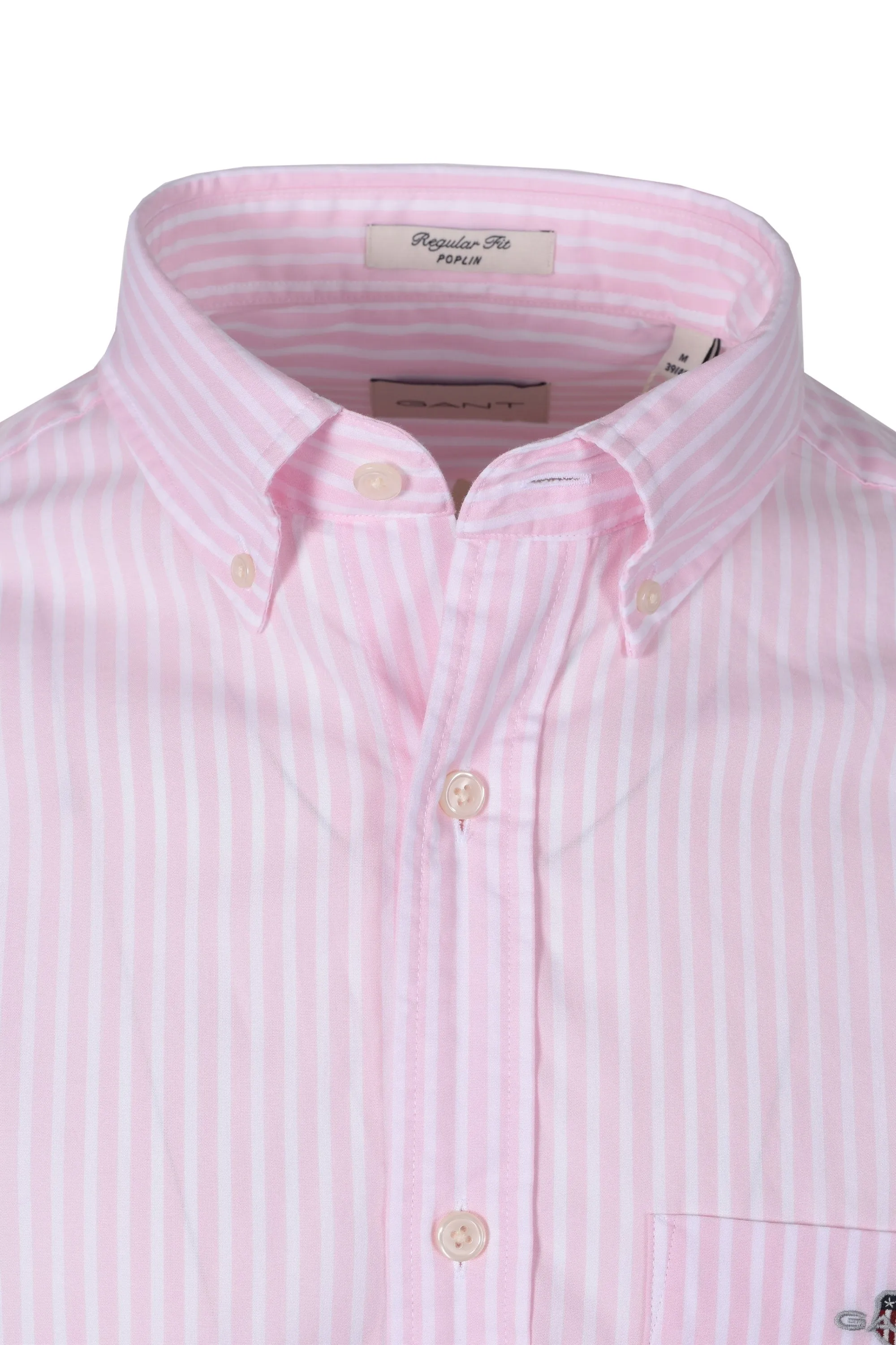 Gant Reg Poplin Stripe Shirt Light Pink