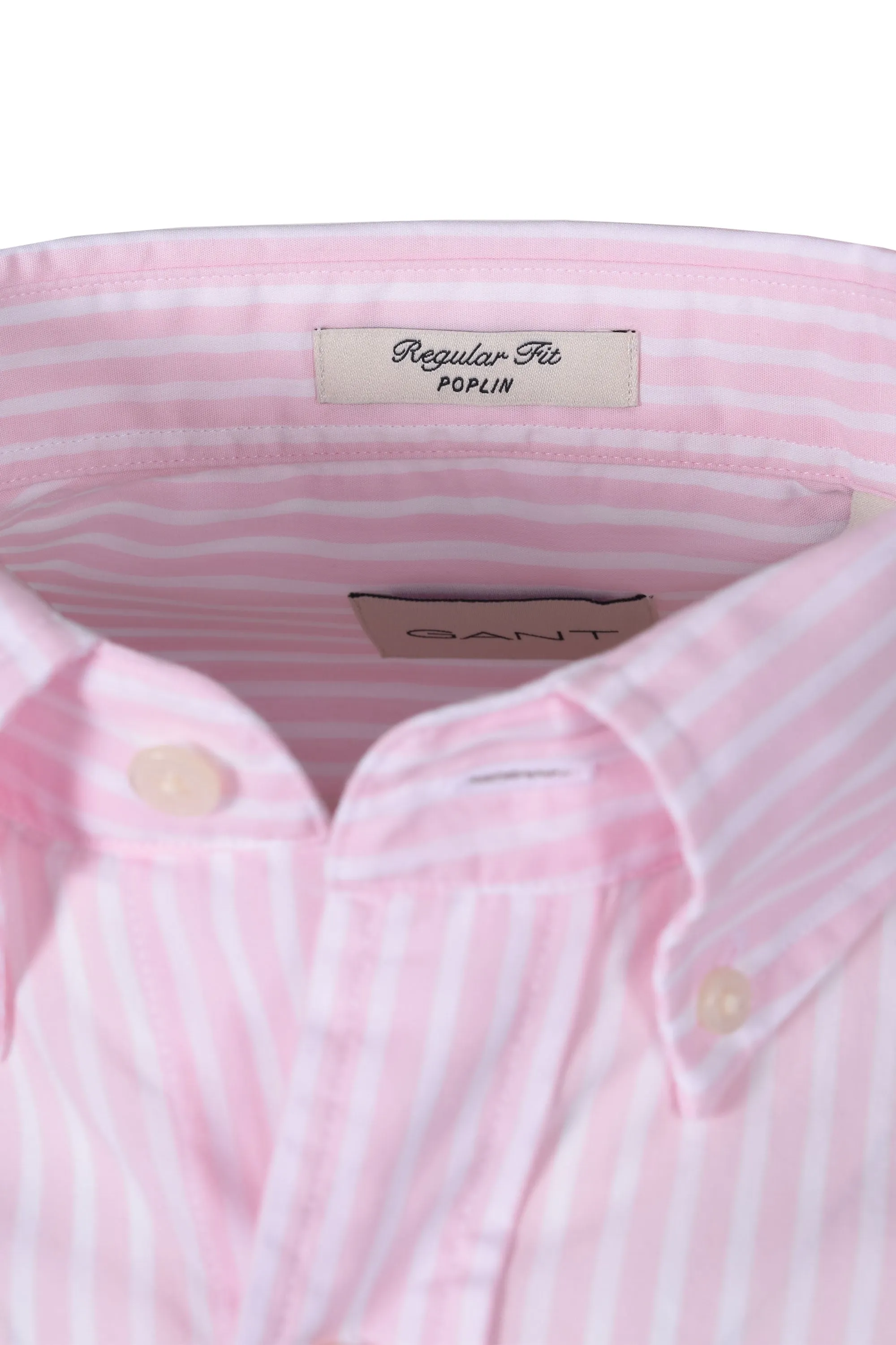 Gant Reg Poplin Stripe Shirt Light Pink