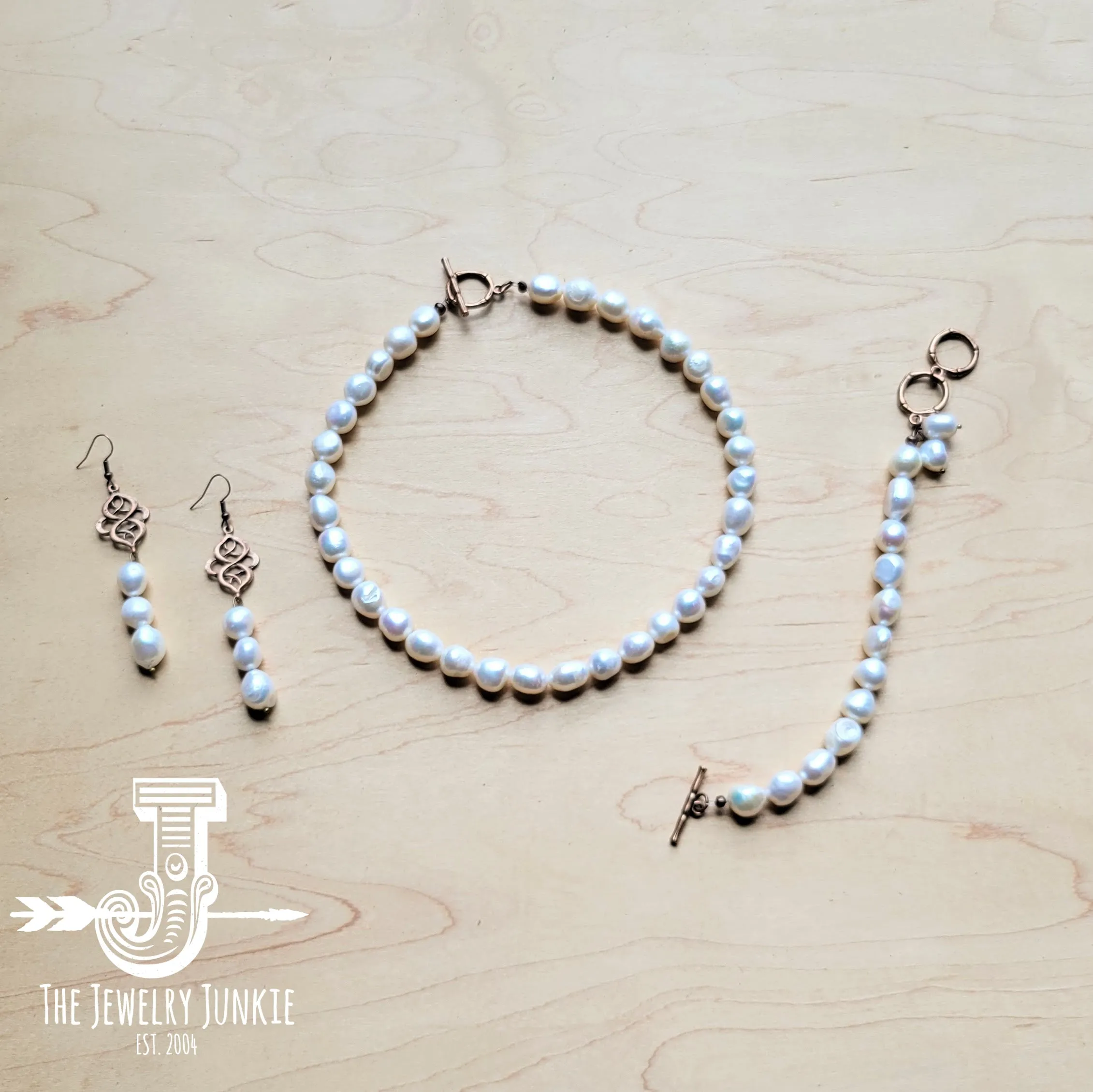Genuine Freshwater Pearl Collar Necklace Wedding Collection 258g