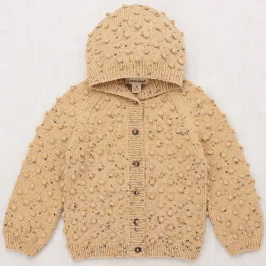 Hooded Popcorn Cardigan in Camel Confetti by Misha & Puff - Last One In Stock - 2 Years
