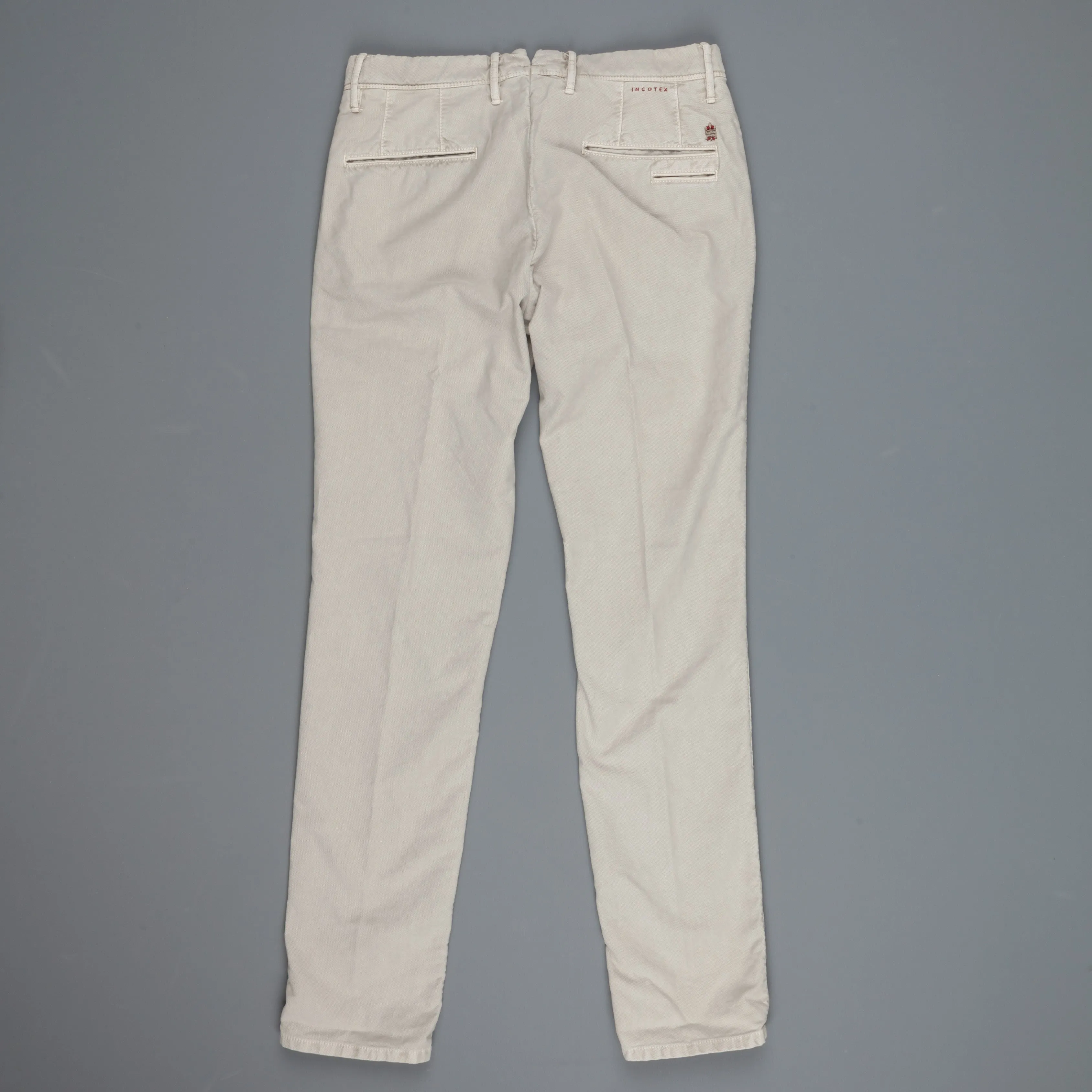 Incotex Slacks skinfit model 1ST619 cotton stretch Grigio Chiaro