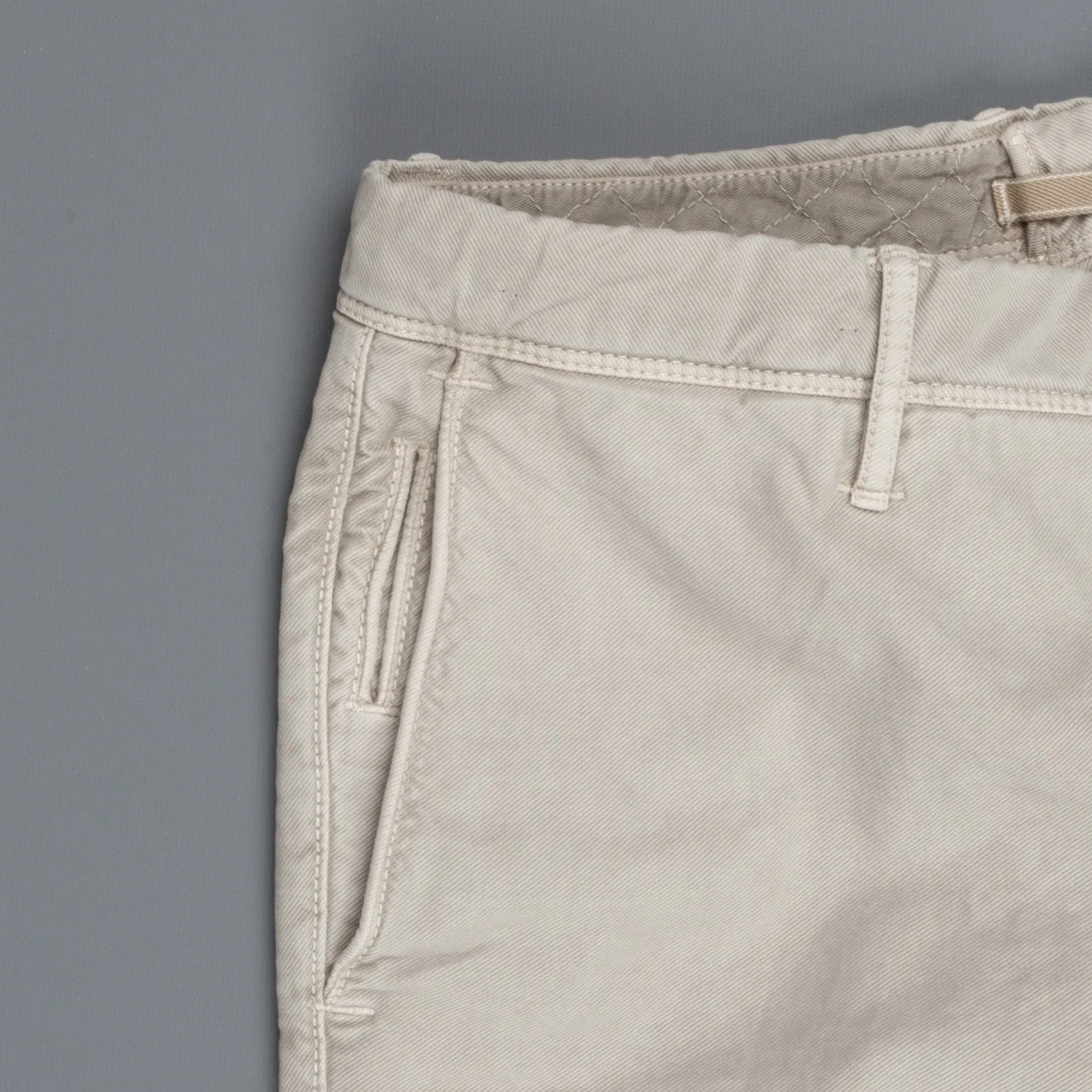 Incotex Slacks skinfit model 1ST619 cotton stretch Grigio Chiaro