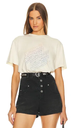 Isabel Marant Etoile Zoeline Tee in Cream