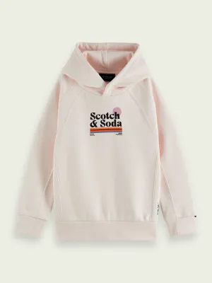 Kids Graphic Ecru Hoodie (163369)