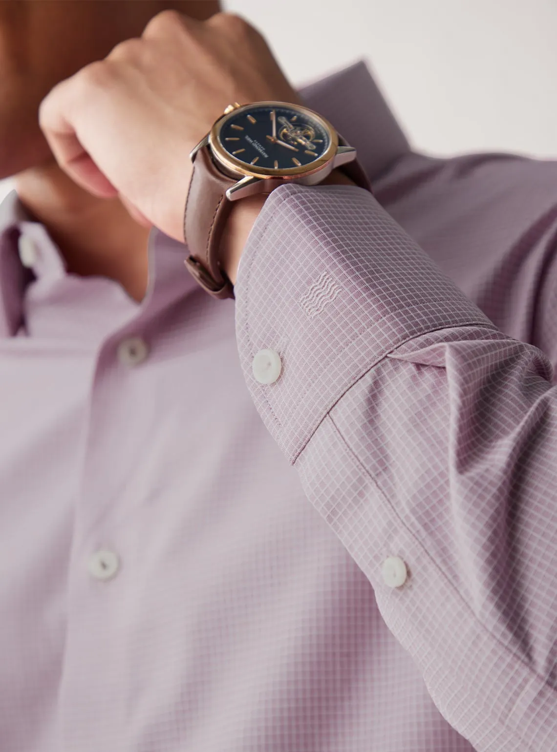 Lilac Luster Grid Shirt