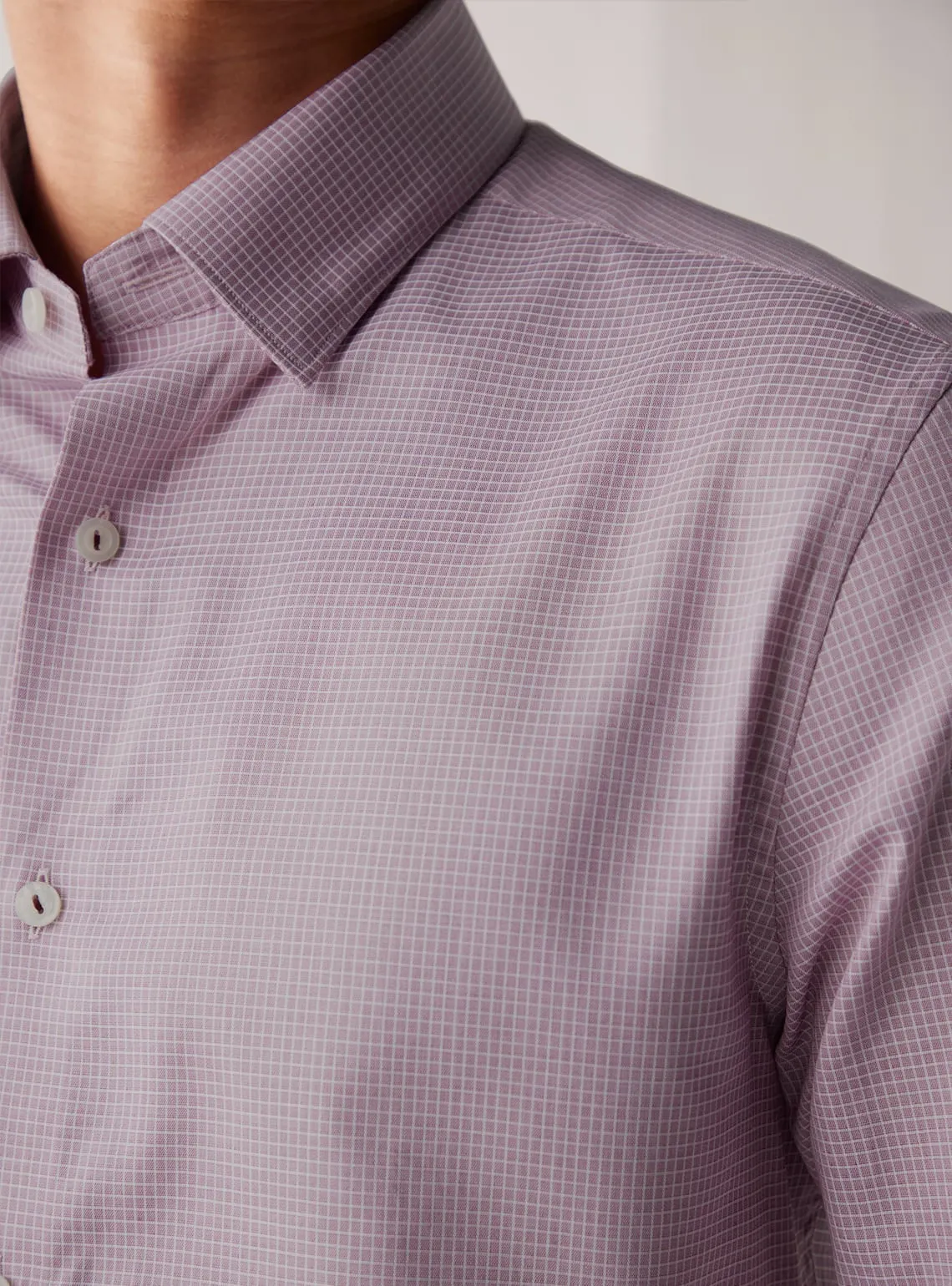 Lilac Luster Grid Shirt