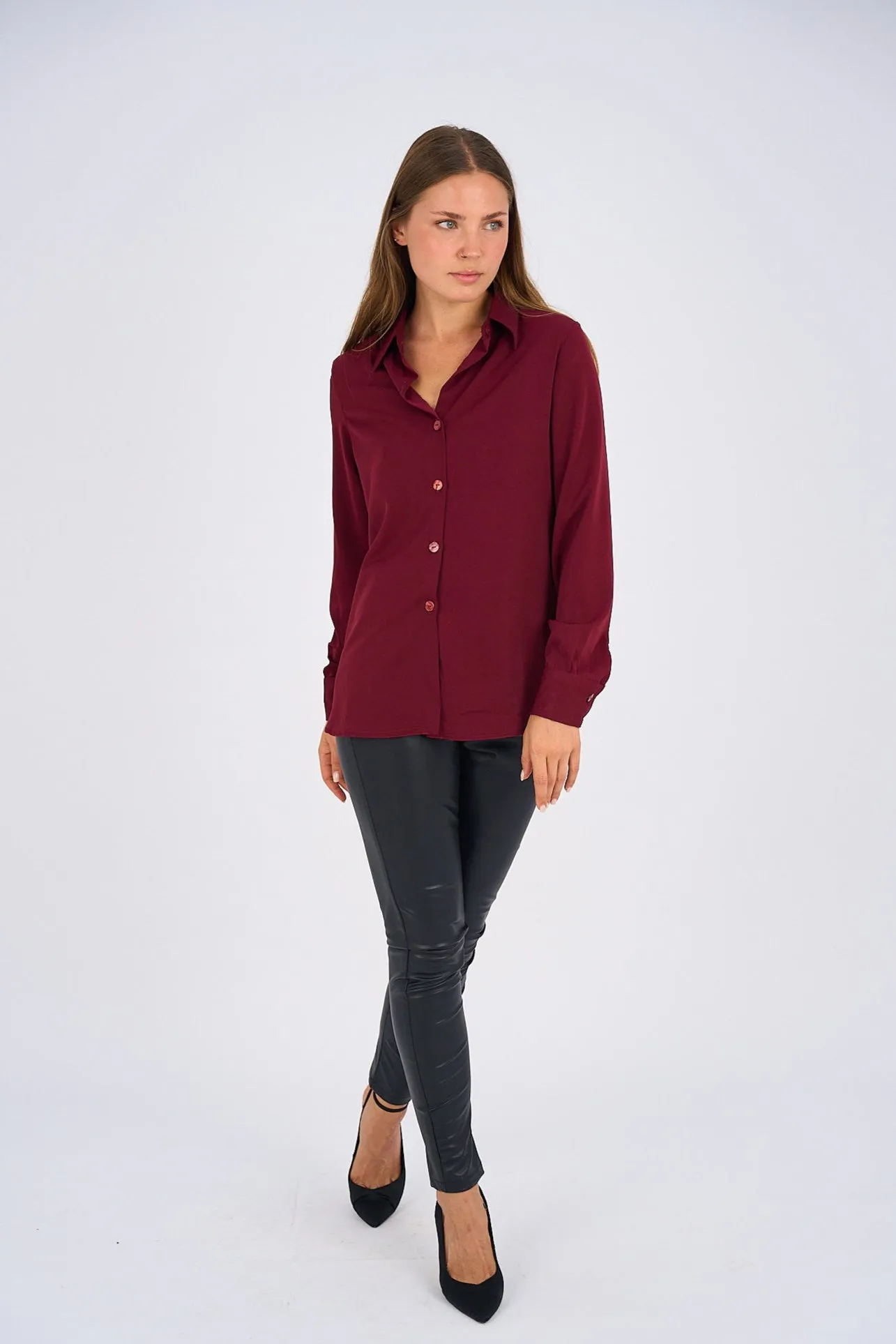 Maroon Basic Shirt