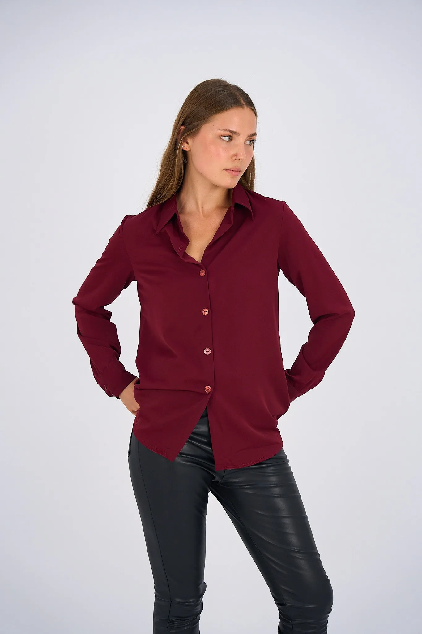 Maroon Basic Shirt