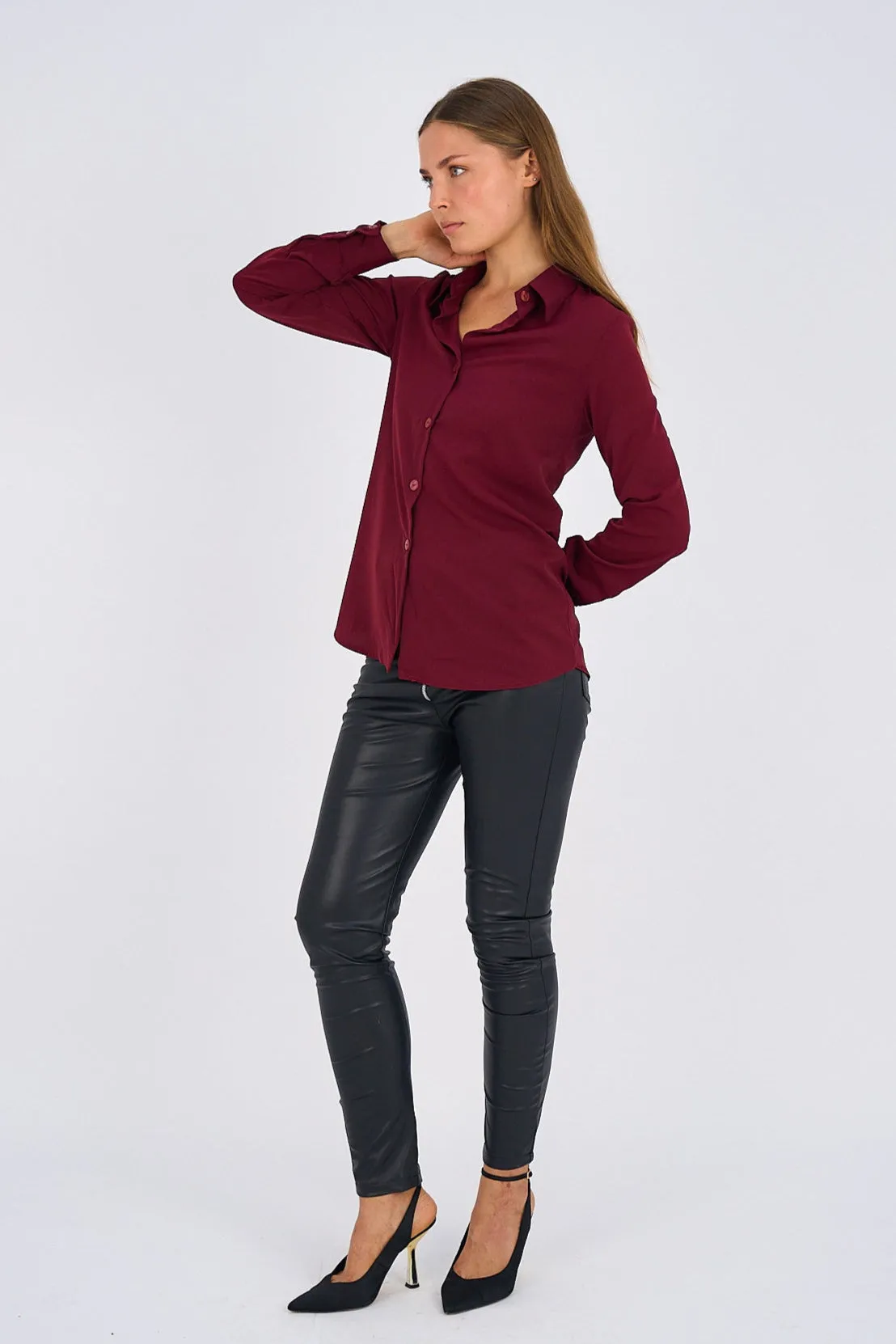 Maroon Basic Shirt