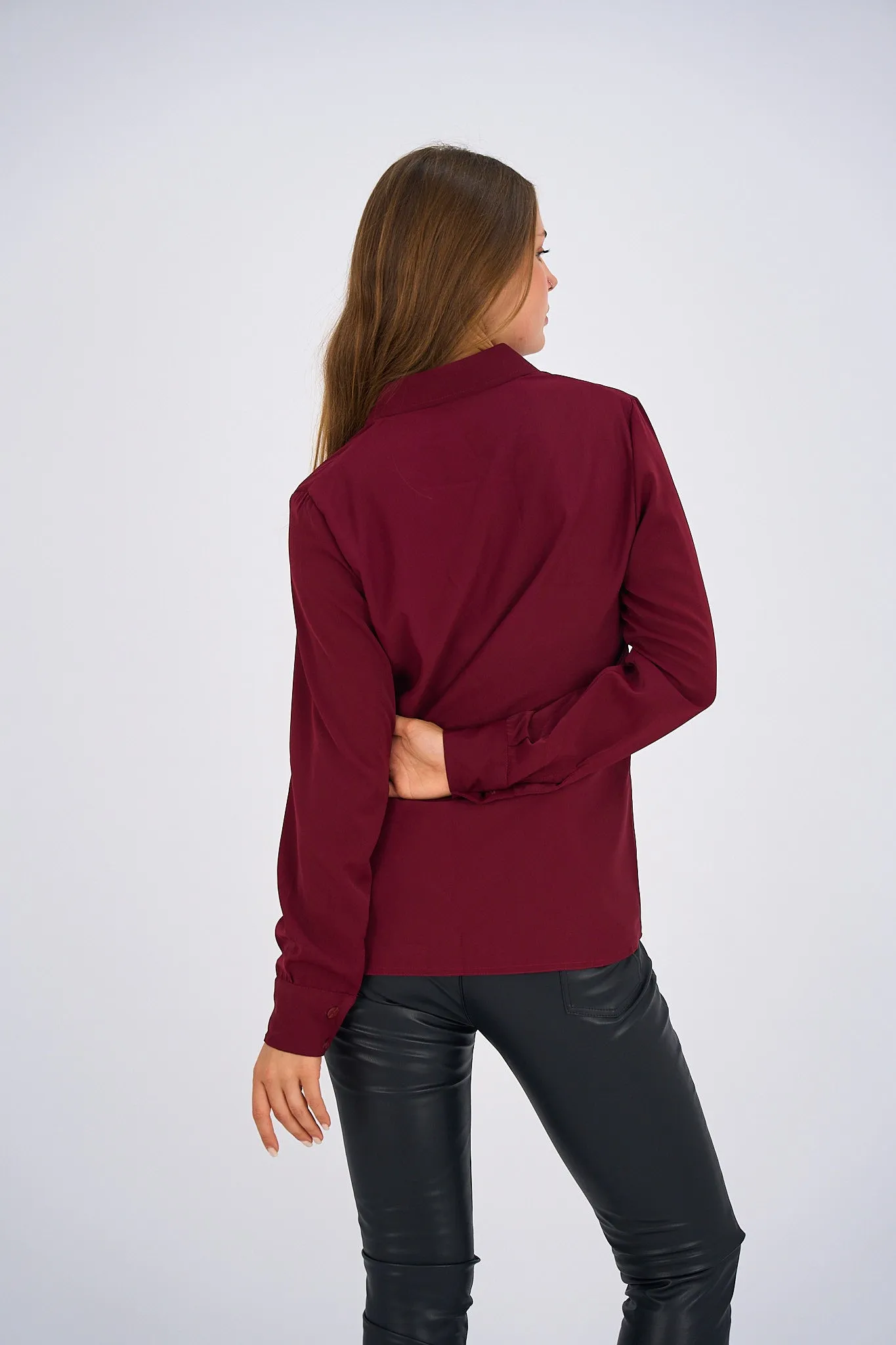 Maroon Basic Shirt