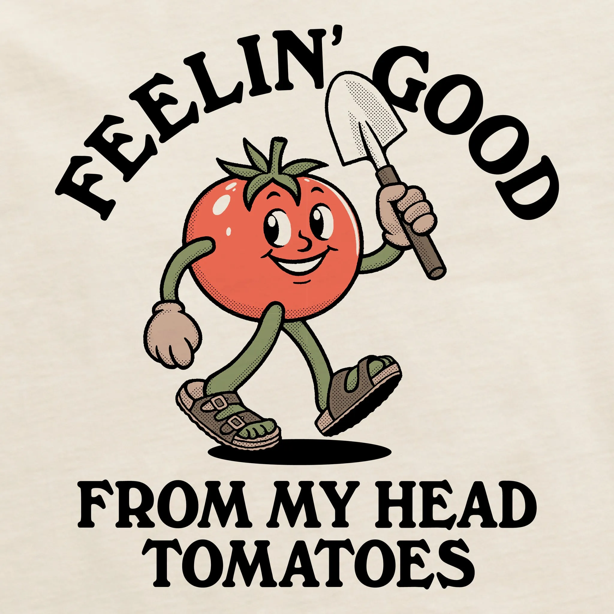 Men's Feelin' Good Tomatoes Short Sleeve Crusher Tee