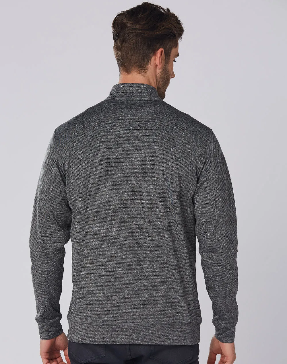 Men's Half Zip Long Sleeve Sweat Top - FL25
