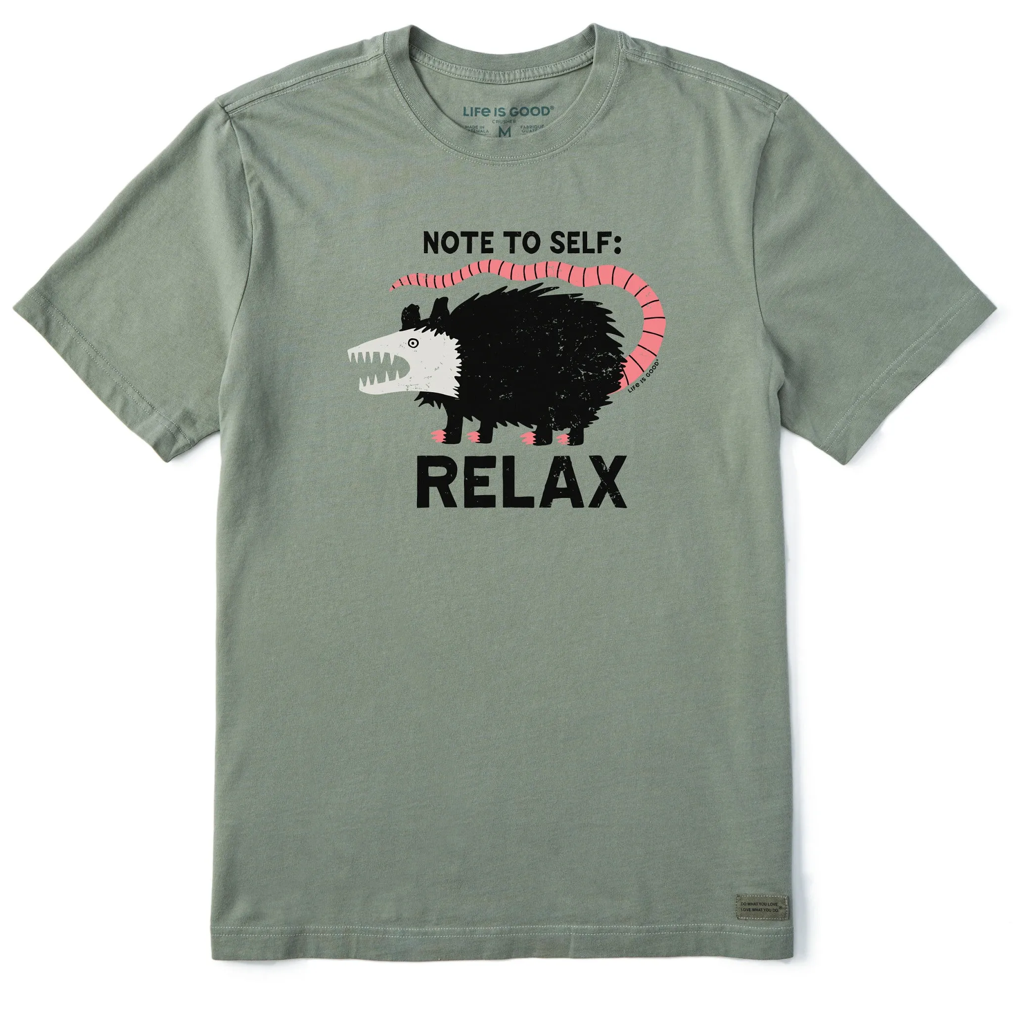 Men's Note to Self: Relax Short Sleeve Crusher Tee