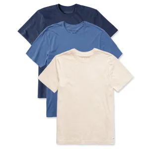 Mens Solid 3-Pack Crusher Tee  Multi 7