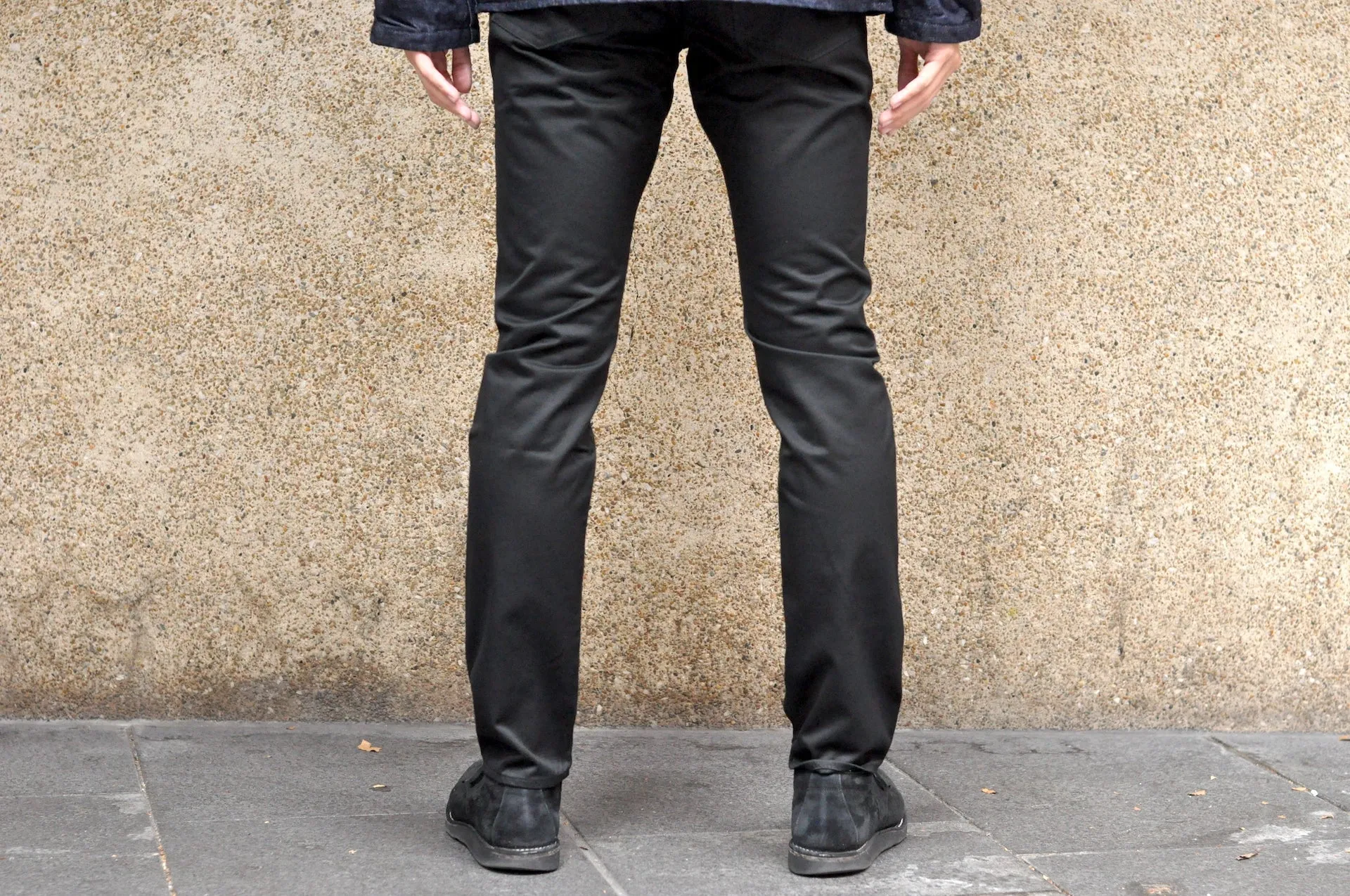 Momotaro 12.5oz Selvage Moleskin Trousers (Black)